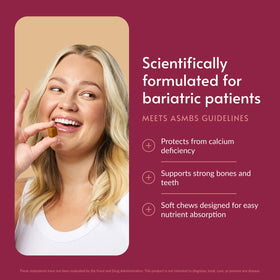 Bariatric Advantage Chewy Bites Calcium Citrate individual wrapper