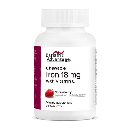 Bariatric Advantage Fer 18 mg comprimés à mâcher, boîte de 90 comprimés