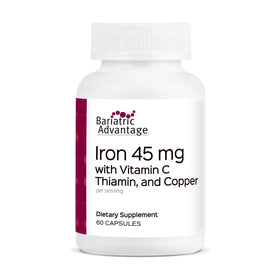 Bariatric Advantage Fer 45 mg 60 capsules vue de face