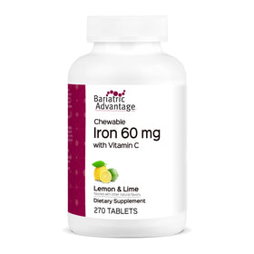 Bariatric Advantage Fer 60 mg Citron Vert 270 comprimés vue de face
