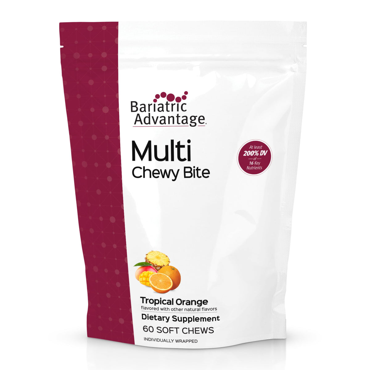 Bariatric Advantage Multi Chewy Bite Tropical Orange boîte vue de face