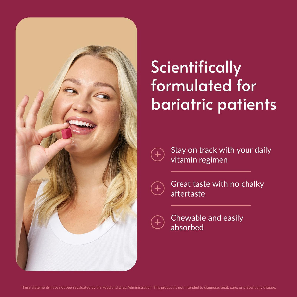 Bariatric Advantage Multi Chewy Bites emballage avec 60 comprimés