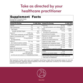 Bariatric Advantage Multivitamine à Mâcher - côté de l'emballage