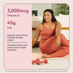 Bariatric Advantage Multivitamine Mâchable avec ingrédients nutritionnels
