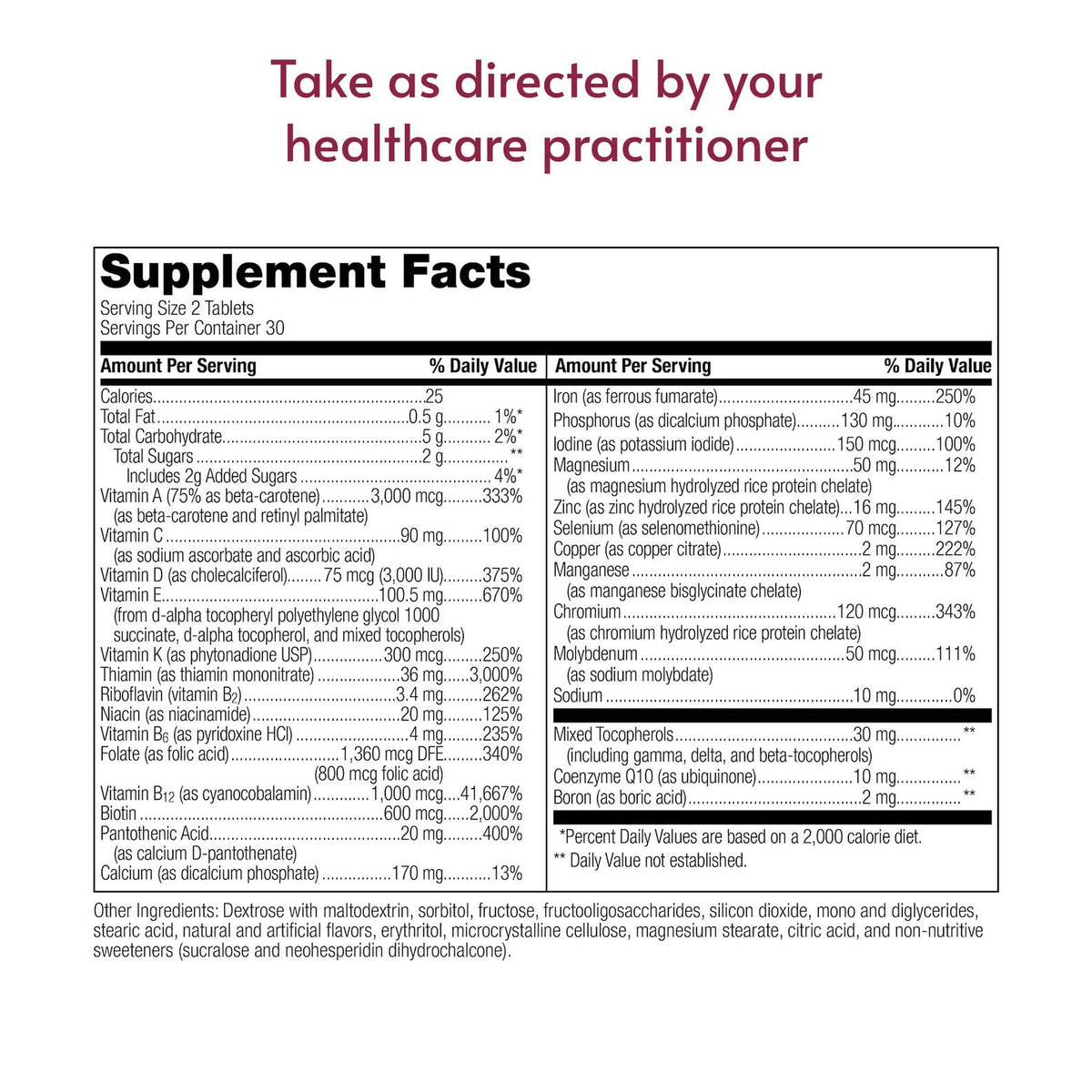 Bariatric Advantage Multivitamine Mâchable saveur fraise