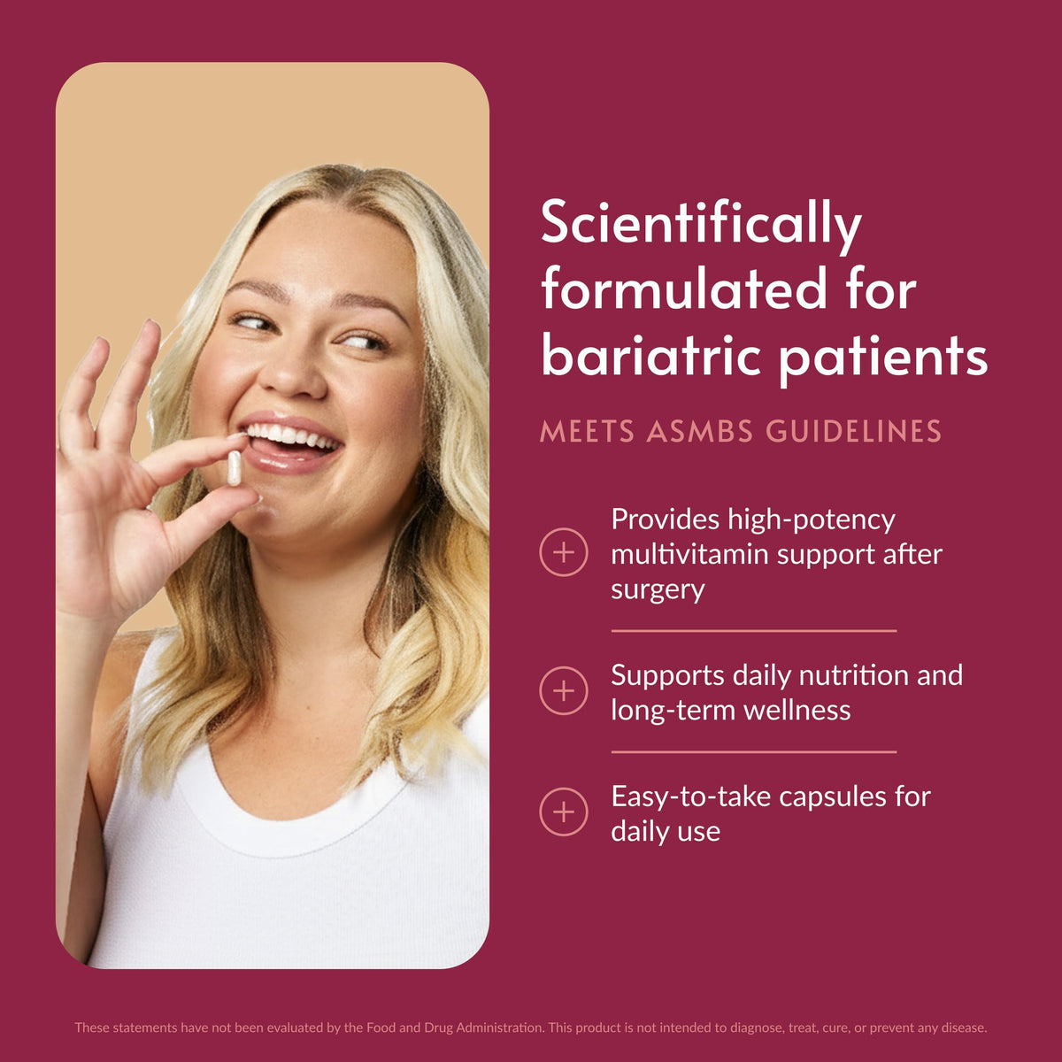 Bariatric Advantage Multivitamine Ultra capsules avec étiquette