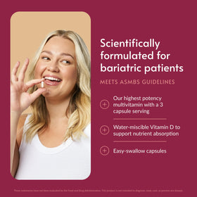 Bariatric Advantage Multivitamine Ultra capsules on a white background