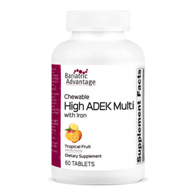 Bariatric Advantage Multivitamines ADEK à Croquer Tropical Fruit 60 Comprimés - Emballage avant