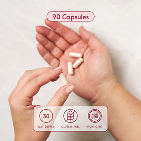 Bariatric Advantage Multivitamines Ultra sans fer, capsule ouverte montrant le contenu