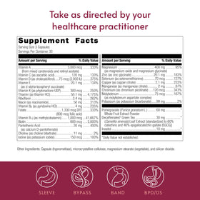 Bariatric Advantage Multivitamines Ultra sans fer, vue latérale de l'emballage