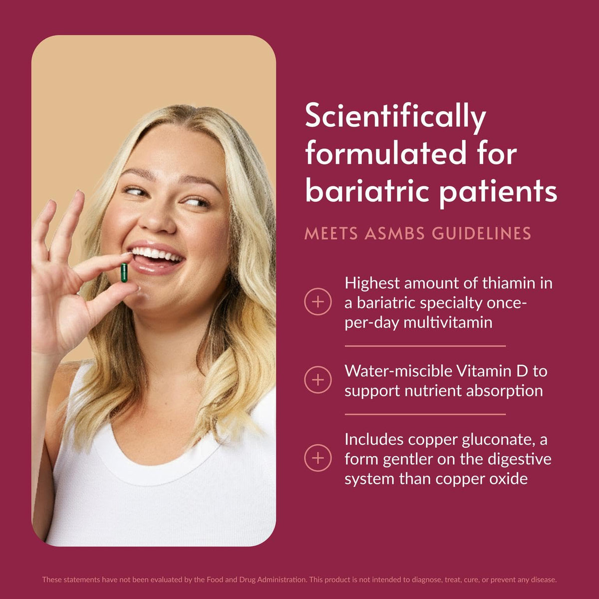 Bariatric Advantage Ultra Solo avec Fer 90 capsules vue arrière