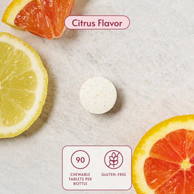 Bariatric Advantage Ultra Solo Citrus comprimés sur une table