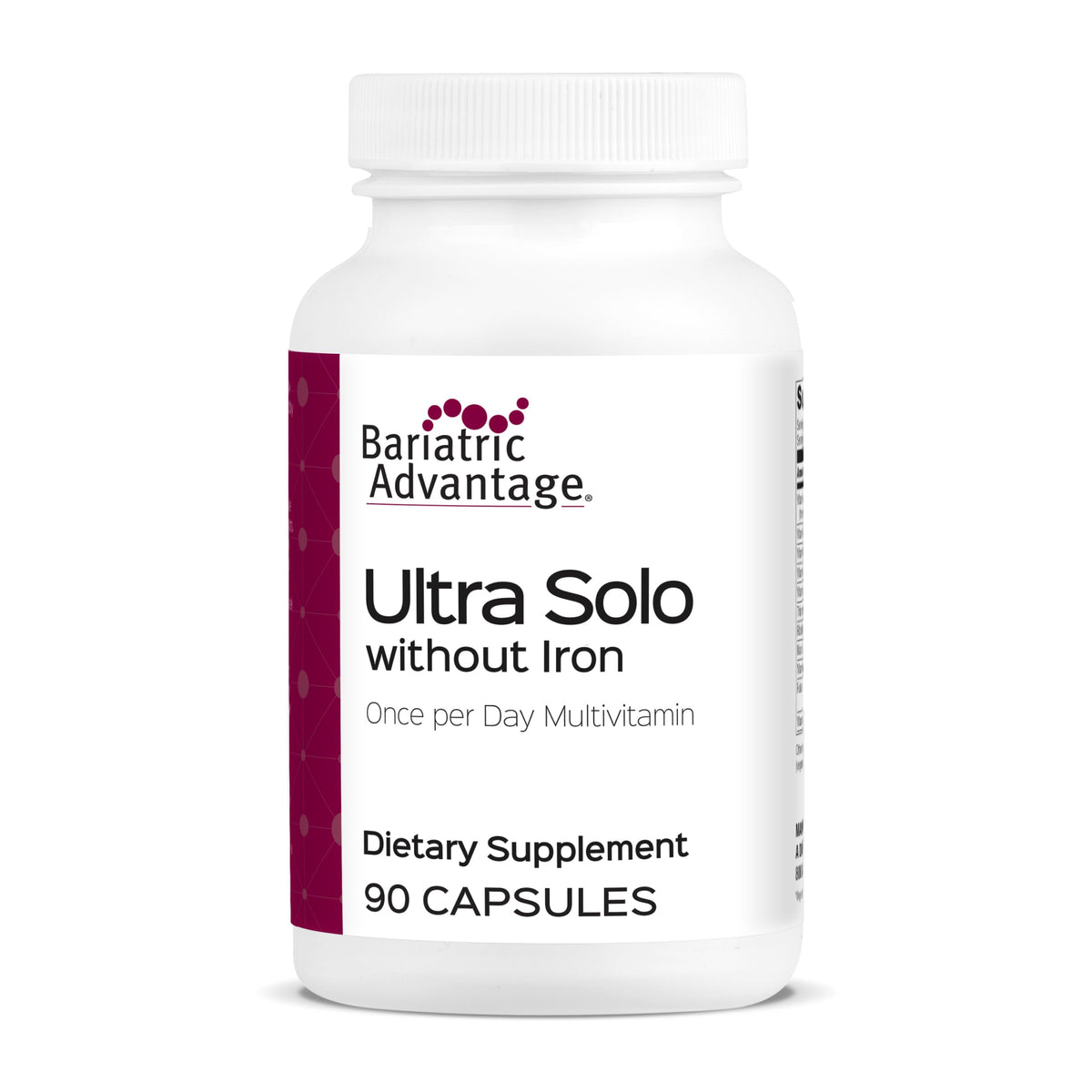 Bariatric Advantage Ultra Solo Sans Fer 90 Capsules vue avant