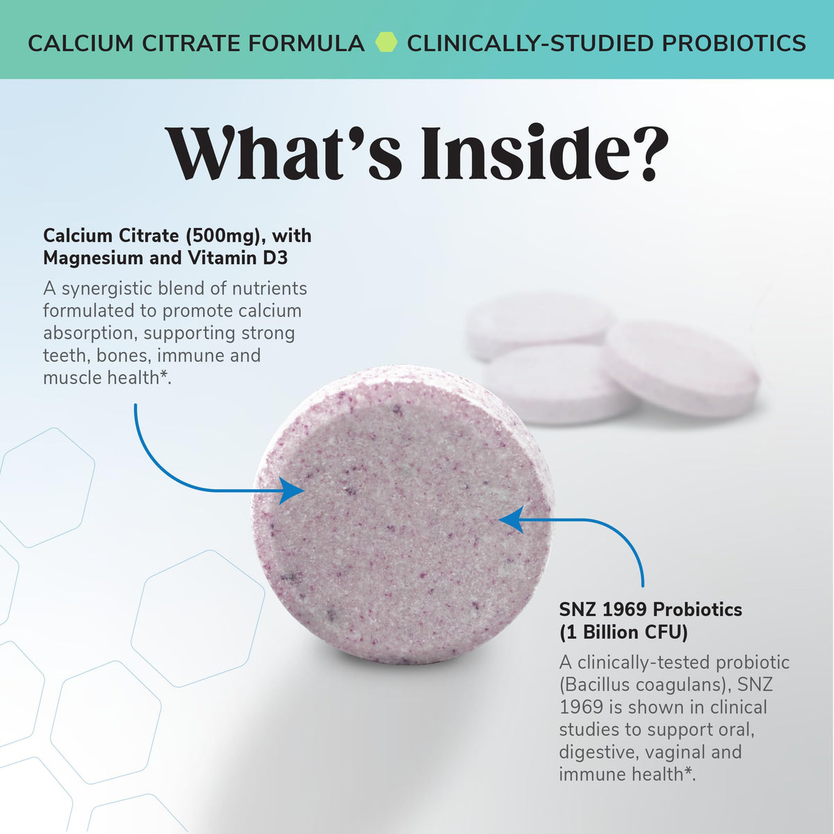 Bariatric Choice Calcium Citrate emballage et informations nutritionnelles