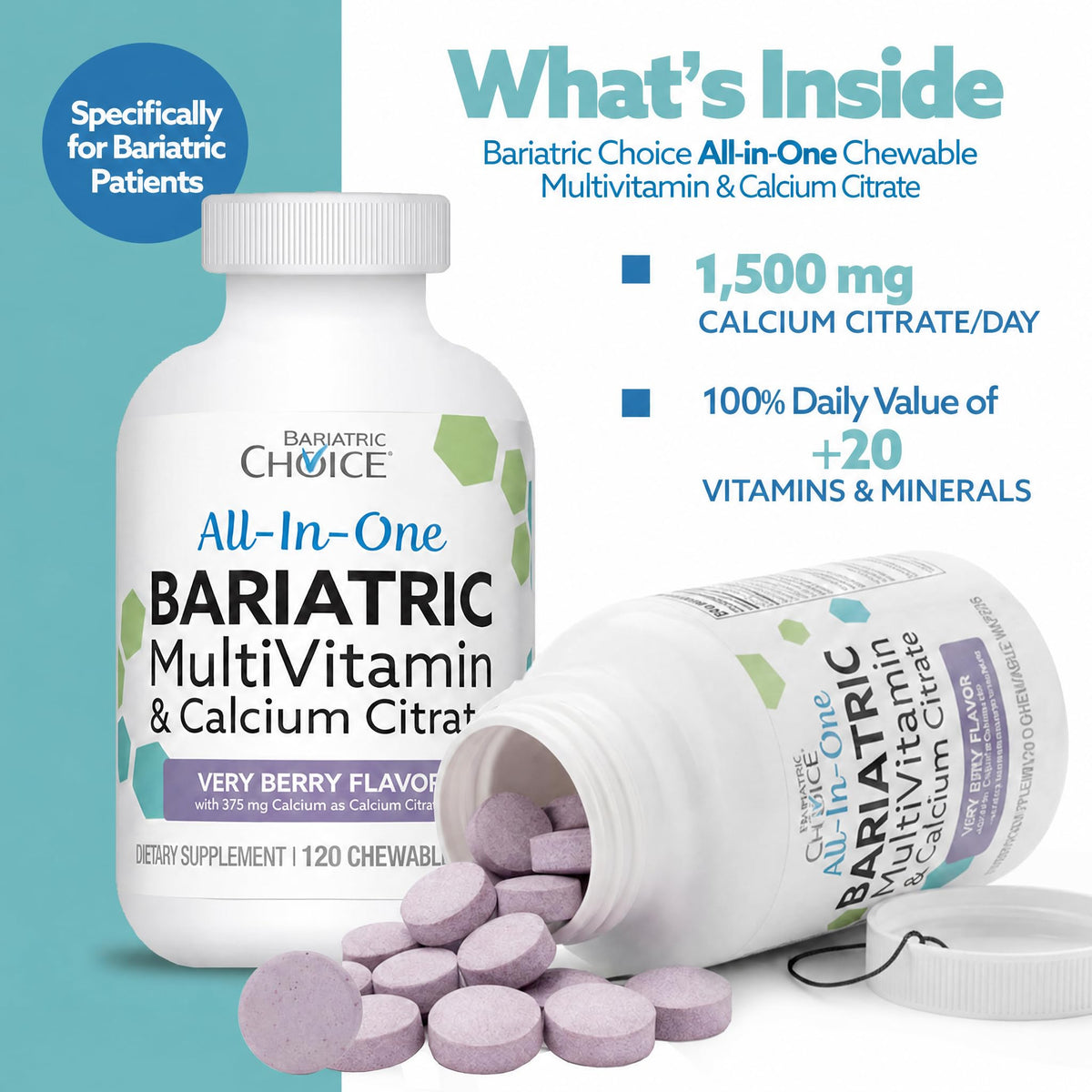 Bariatric Choice Complément Alimentaire Multivitamines - Détails de l'emballage
