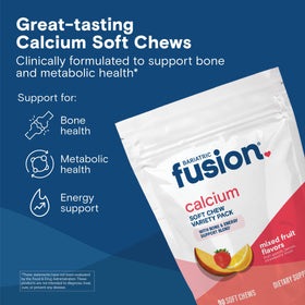 Bariatric Fusion chews de calcium 500mg pack variété arrière