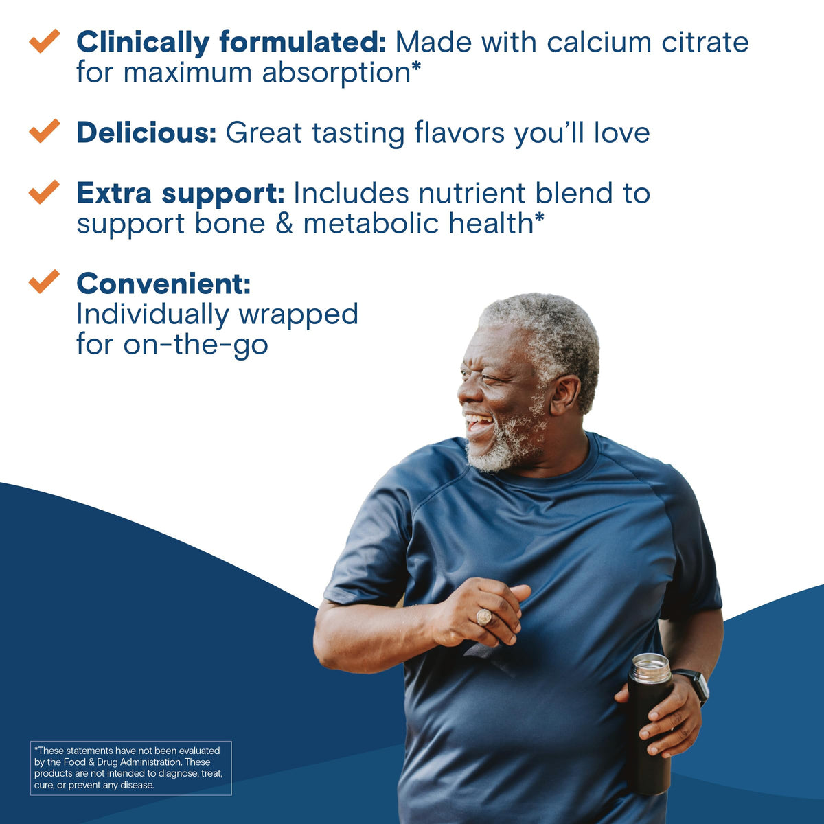 Bariatric Fusion chews de calcium 500mg sur une table