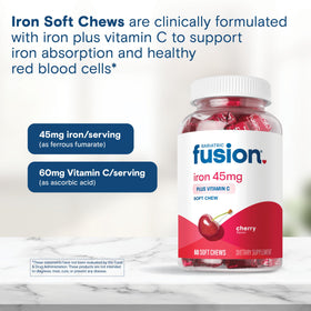 Bariatric Fusion Complément de Fer Cerise, ingrédients sur l'étiquette