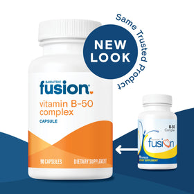 Bariatric Fusion Complexe de Vitamines B 90 capsules avec étiquette visible