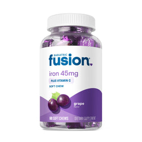 Bariatric Fusion Fer Complément Alimentaire 60 Chews Saveur Raisin - Vue de face