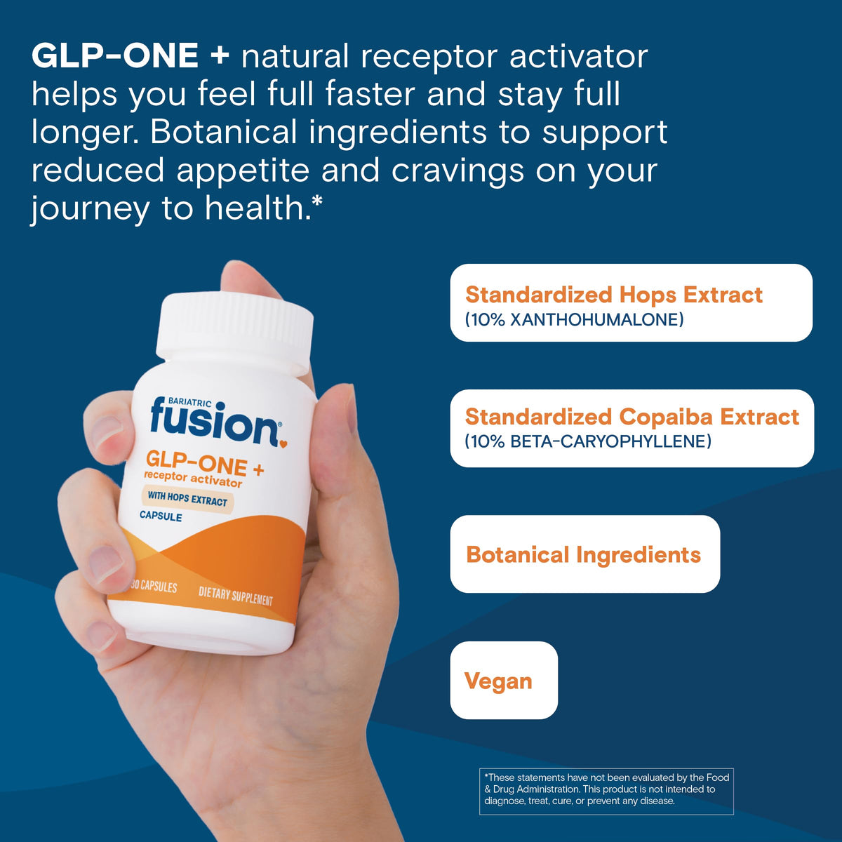 Bariatric Fusion GLP-1 Plus flacon avec capsules à côté