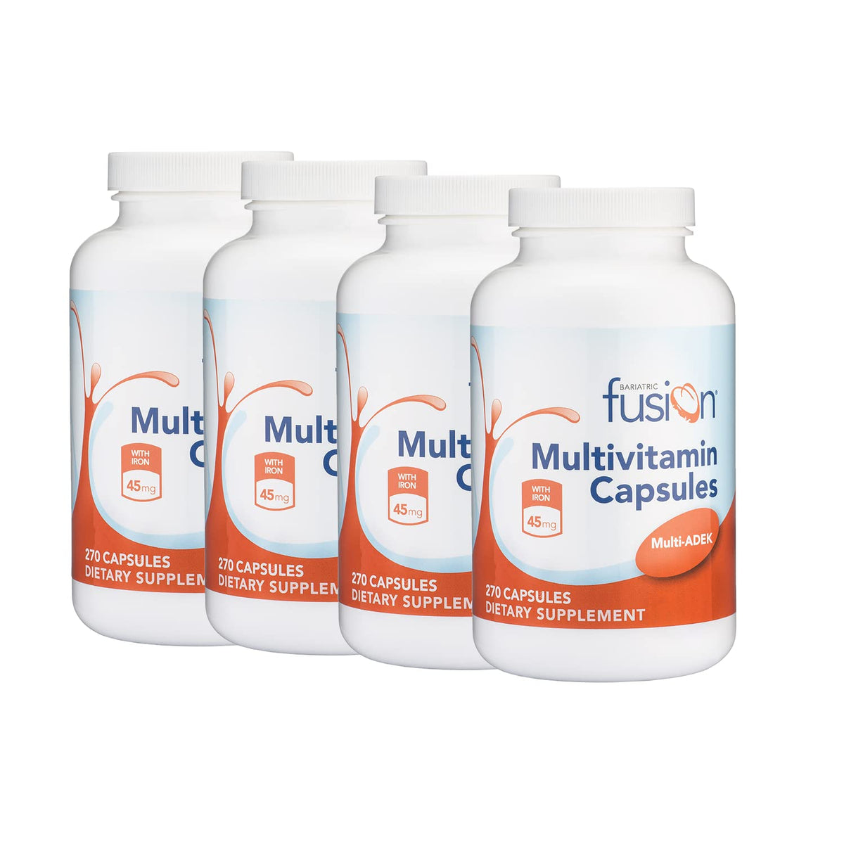 Bariatric Fusion Multivitamine ADEK 1080 capsules vue de face