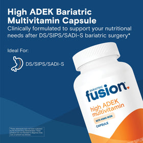 Bariatric Fusion Multivitamine ADEK 270 capsules arrière de la bouteille