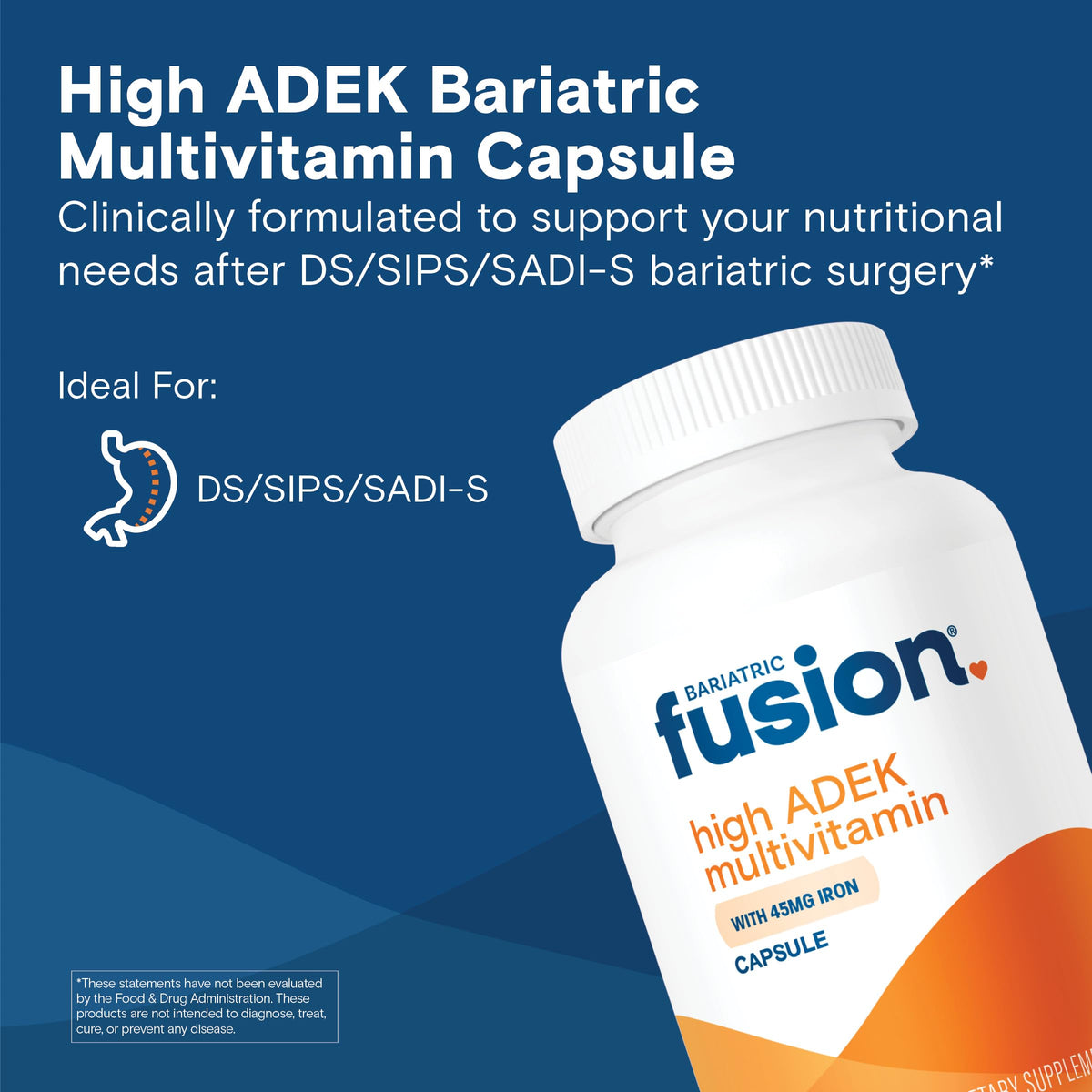 Bariatric Fusion Multivitamine ADEK 4 bouteilles de 270 capsules