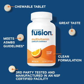 Bariatric Fusion Multivitamine Chewable 120 Tablettes Orange Cream côté