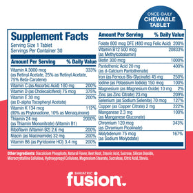 Bariatric Fusion Multivitamine Chewable avec Fer - ingrédients