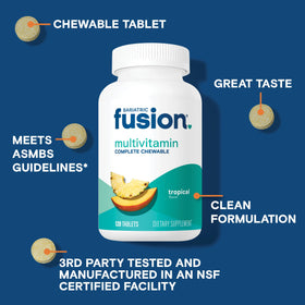 Bariatric Fusion Multivitamine Complet à mâcher packaging tropical