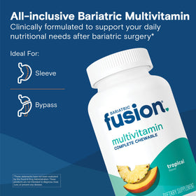 Bariatric Fusion Multivitamine Complet avec Fer contenant des comprimés à mâcher