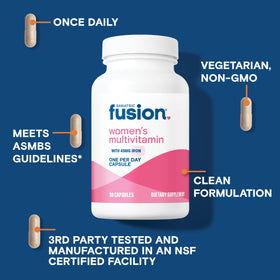 Bariatric Fusion Multivitamine Femme ingrédients listés sur l'emballage