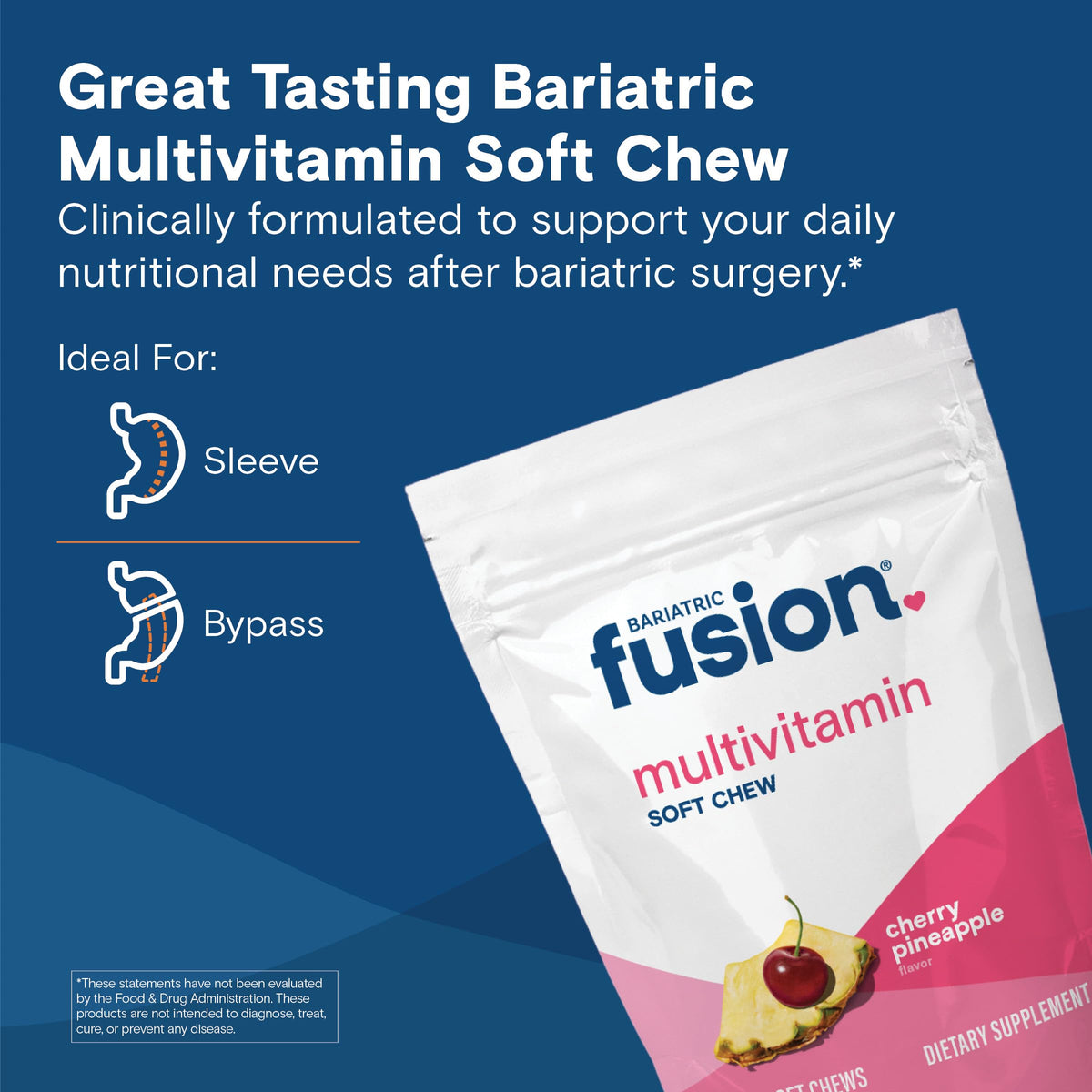 Bariatric Fusion Multivitamine Mâchable Cerise Ananas, présentation des comprimés