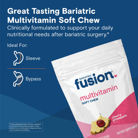 Bariatric Fusion Multivitamine Mâchable Cerise Ananas, présentation des comprimés