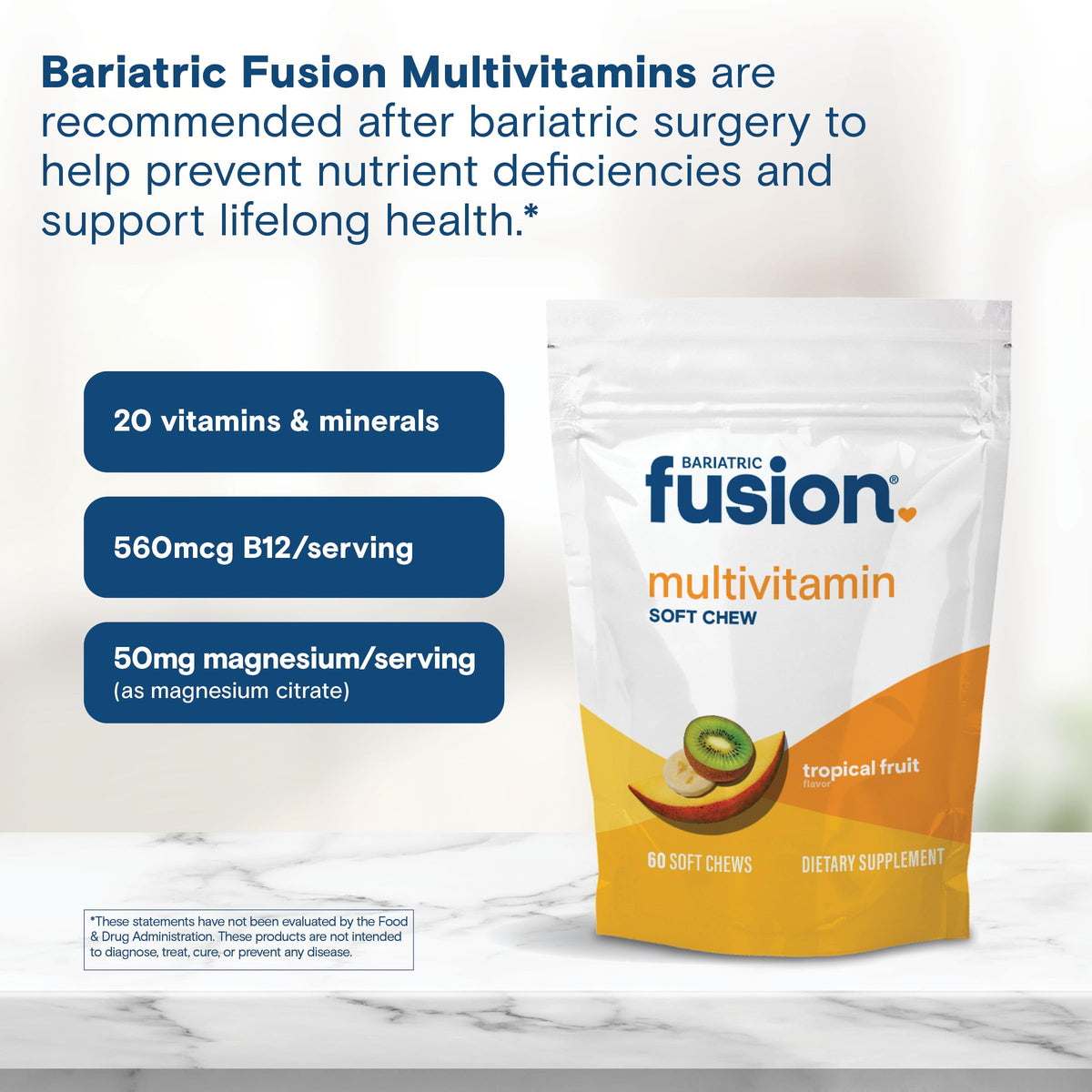 Bariatric Fusion Multivitamine Molle vue arrière