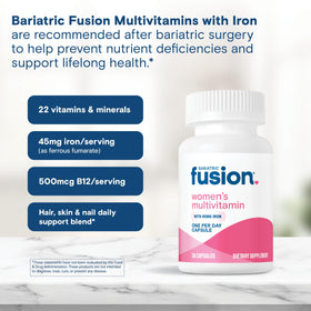 Bariatric Fusion Multivitamine pour Femmes avec fer 45mg