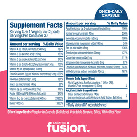 Bariatric Fusion Multivitamine pour Femmes capsule sur une table