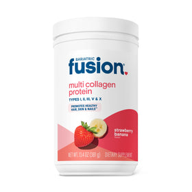 Bariatric Fusion Poudre de Protéine Multi Collagène Fraise Banane contenant 30 portions