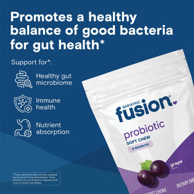Bariatric Fusion Probiotiques Chewy 60 Compte sachet arrière