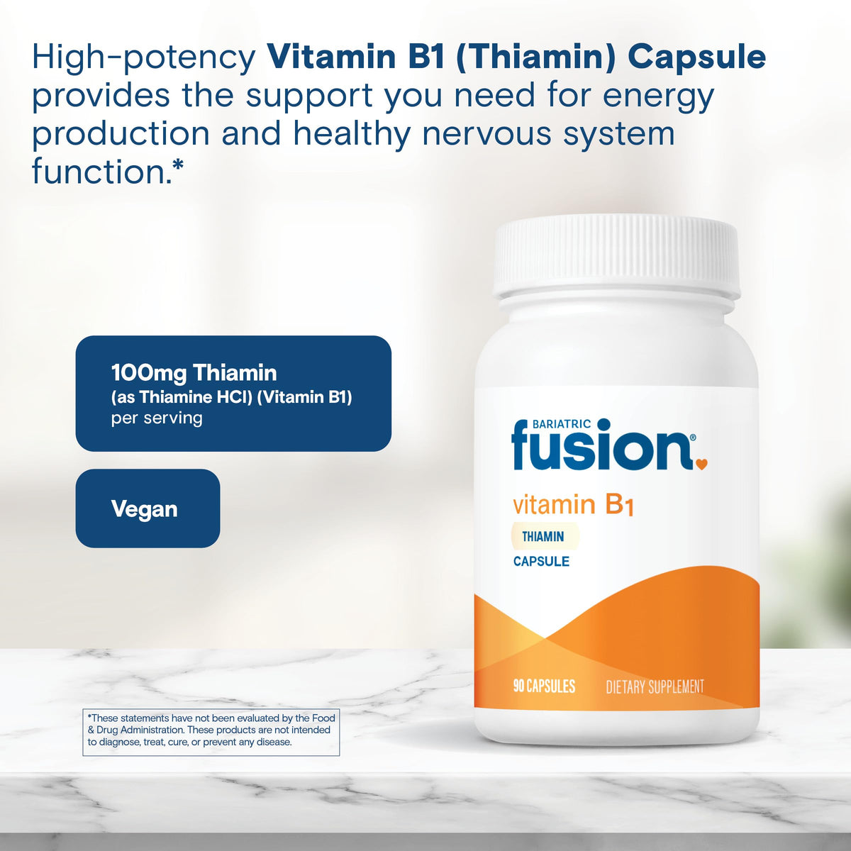 Bariatric Fusion Vitamine B1 avec capsules à l'intérieur