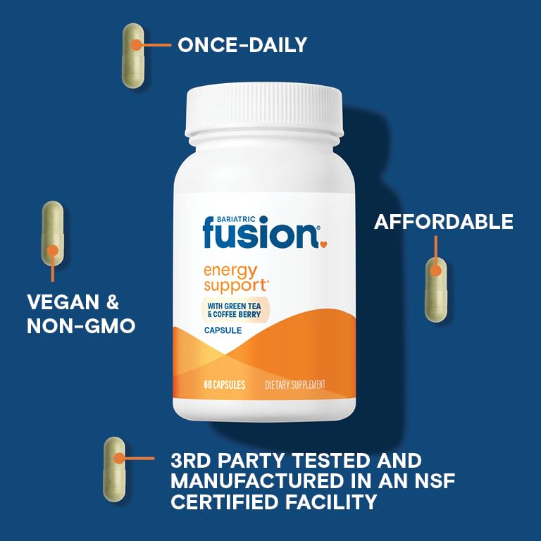 Bariatric Fusion Vitamines B Complex capsules sur fond blanc