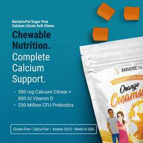 BariatricPal Bonbons Calcium Citrate 500mg Orange emballage