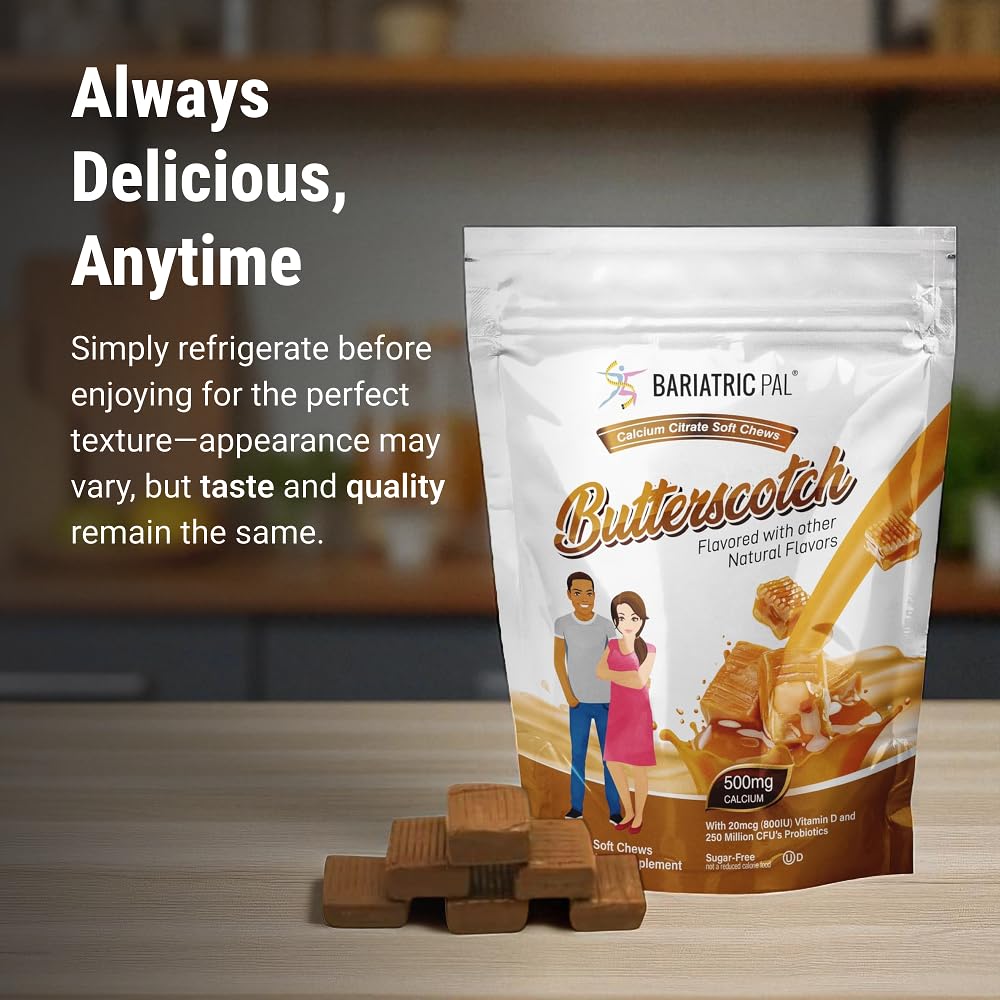 BariatricPal Chews Calcium Citrate 500mg avec des ingrédients