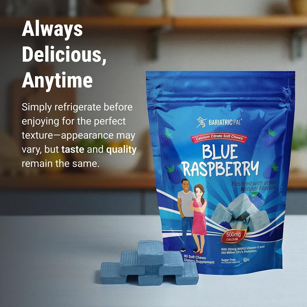BariatricPal Chews Calcium Citrate 500mg emballage arrière