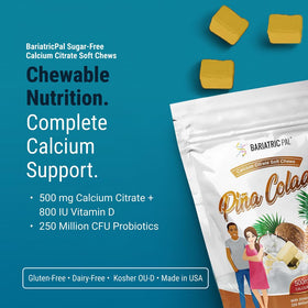 BariatricPal Chews Calcium Citrate 500mg sachet arrière