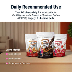 BariatricPal Chews Calcium Citrate 500mg sur une table