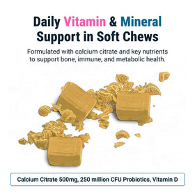 BariatricPal Chews Calcium Citrate 500mg vue de côté
