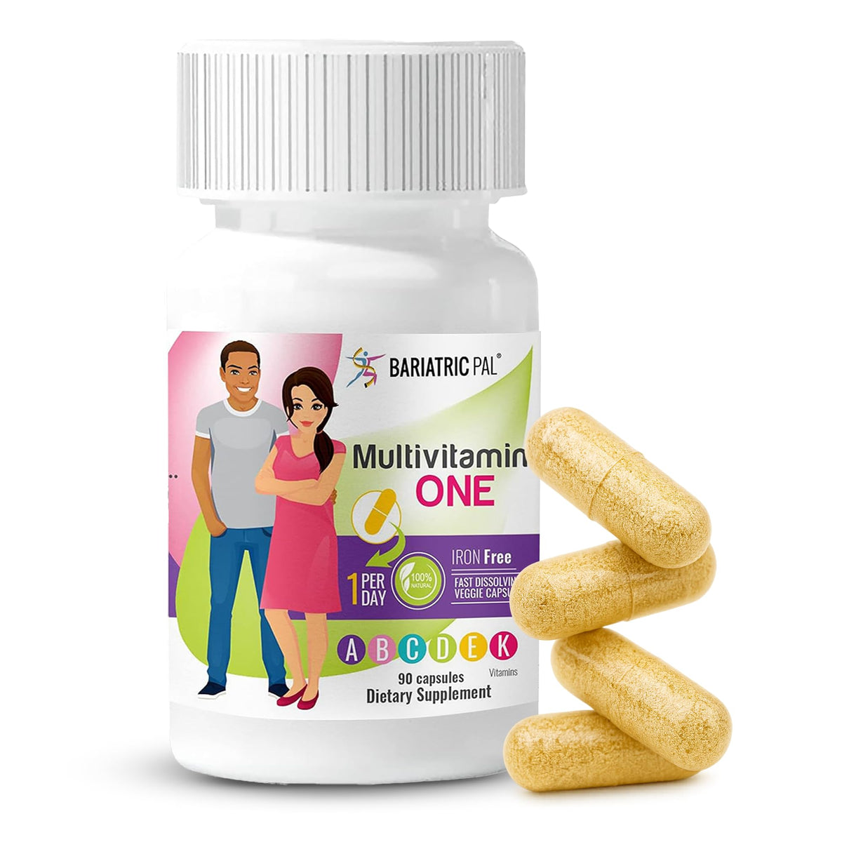BariatricPal Multivitamin ONE 90 capsules vue de face