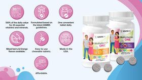 BariatricPal Multivitamin ONE comprimé ouvert avec une vue de l'intérieur